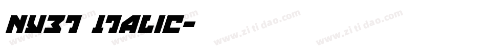 Nyet Italic字体转换